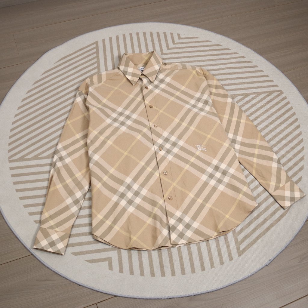 Burberry Warhorse Embroidered Check Shirt Jacket Size Xl